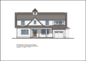 Oriole Drive Front Elevation Rendering